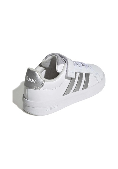 Adidas Grand Court 3.0 El C Jp9368 Ortopedik Çocuk Spor Ayakkabı Gri