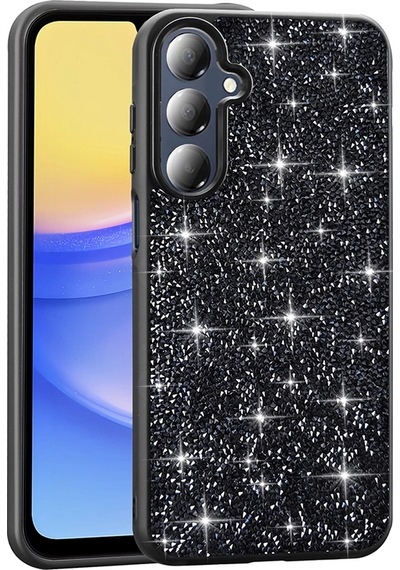 Samsung Uyumlu Galaxy A16 Kılıf Parlak Taşlı Tasarım Zore Pırlanta Kapak Çok Renkli