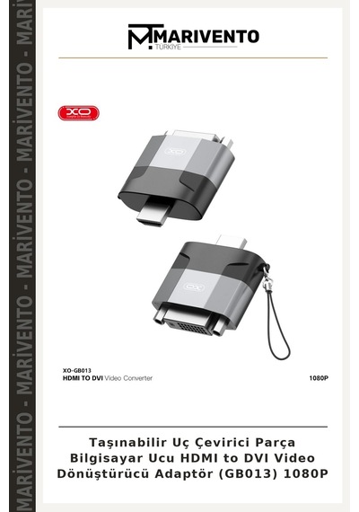 Taşınabilir Uç Çevirici Parça Bilgisayar Ucu Hdmı To Dvı Video Dönüştürücü Adaptör Gb013 1080p