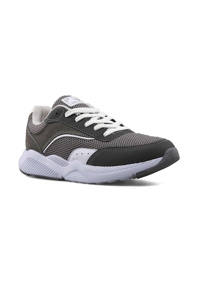 Tarzbu Mega Ortapedik Gri Renk Fileli Bağcıklı Günlük Ayakkabı Sneakers Gri