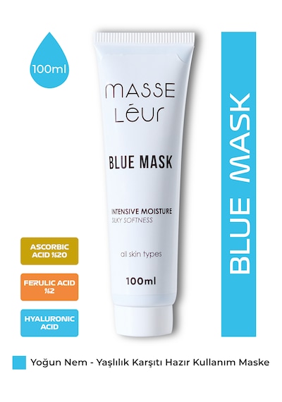 Masse Leur Yoğun Nemlendirici ve Yatıştırıcı Blue Mask 100 ML