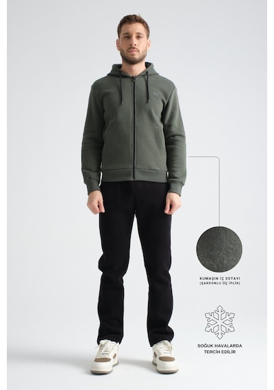 Shooter Sportswear Shooter Erkek Kışlık Eşofman Takımı Luxe Regular Kapüşonlu Füme