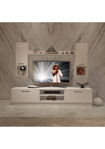 Decoraktiv Eko 5dab Mdf Dvd Tv Ünitesi Tv Sehpası Beyaz