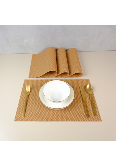 Maxstyle Prism Ochre 4 Parça Amerikan Servis 30x45 Cm Renkli