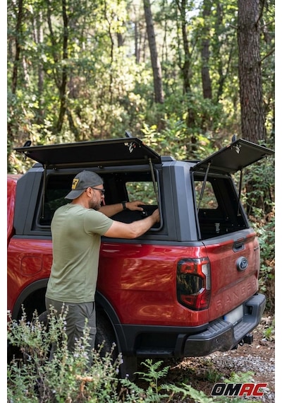 Toyota Hilux 2015-2026 Camp Uyumlu Araca Özel Omcap Camlı Çelik Kabin