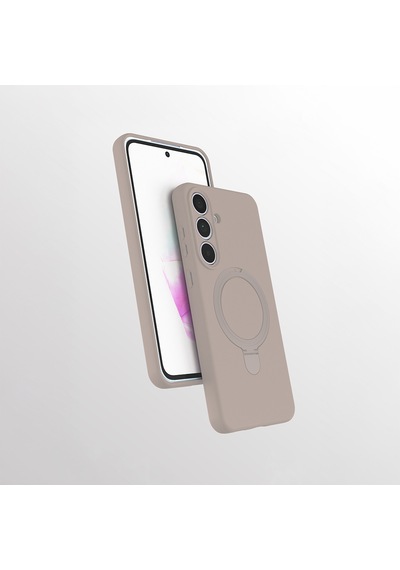 Nihcase Samsung Uyumlu Galaxy S24 Fe Kılıf Manyetik Şarj Özellikli Yüzüklü Standlı Samara Kapak