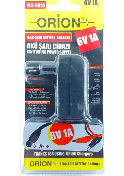 Orıon Pls-0610 6v 1a Akü Şarj Cihazı