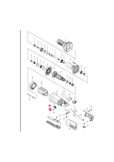 Makita GD0600 Kömür Fırça CB-325 Ürün Kodu 195001-2