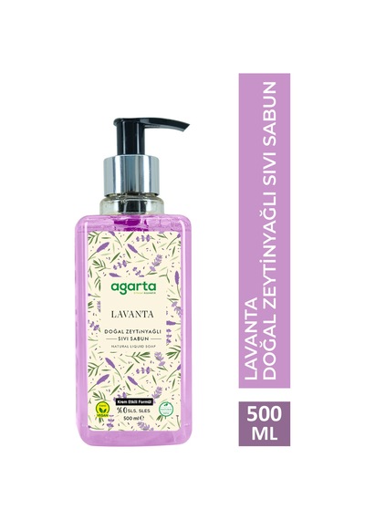 Agarta Doğal 500 ML Lavanta Sıvı Sabun
