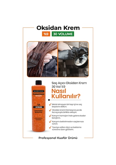Morfose Oksidan Krem 30 Volüm 1 L