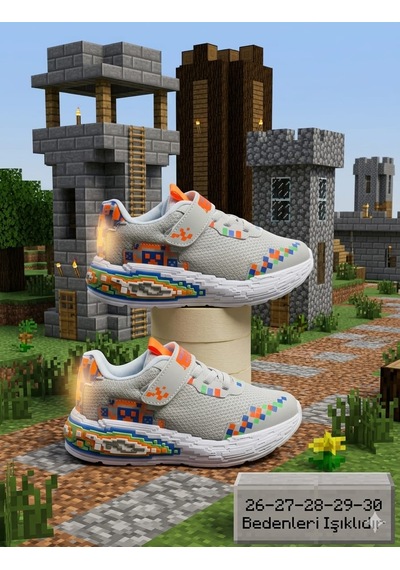 Mcdark Çocuk Spor Sararmaz Eva Taban Craft Sneaker-buz Gri