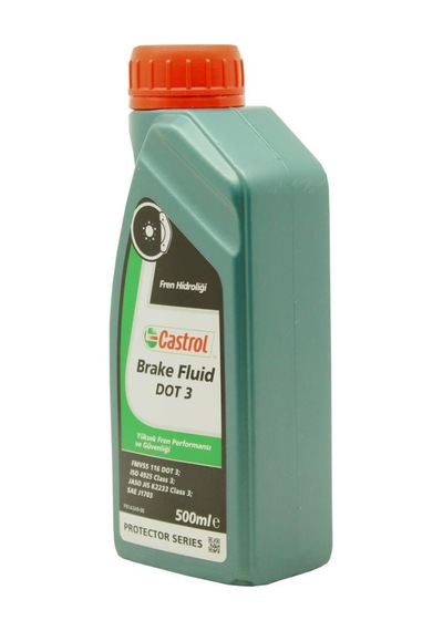 Castrol Brake Fluid Dot 3 500 Ml Fren Hidrolik Sıvısı 2 Adet