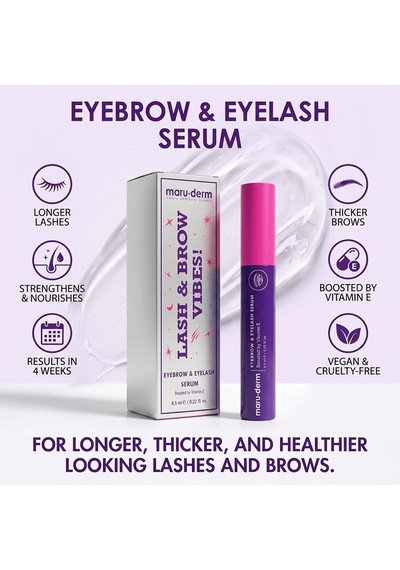 Maruderm Kaş & Kirpik Serumu Peptit Kompleksi İle Dolgun Ve Güçlü Görünümlü Kaş Ve Kirpikler İçin Bakım Serumu, 6.5 Ml Diğer