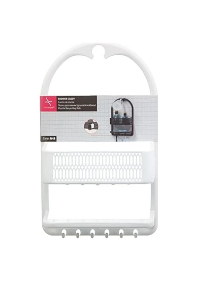 Ceres Plastik Banyo Duş Rafı, Beyaz, Standart 000 Açık Krem