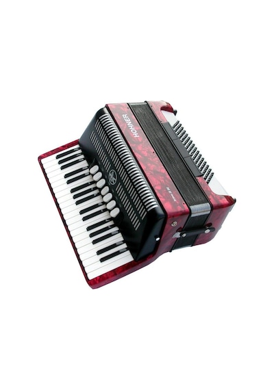 Hohner Bravo III 96 Akordiyon (Kırmızı)
