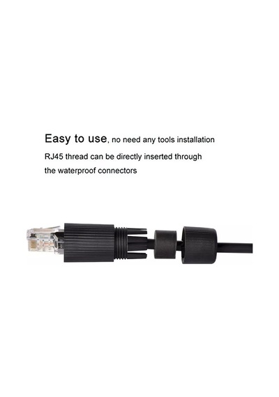 Ip68 Rj45 8p/8c Ara Konnektör Endüstriyel Su Geçirmez Dış  Ortam