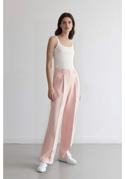 Defacto Afra x DeFacto Wide Leg Krep Kumaş Palazzo Pantolon Cepli Yüksek Bel Uzun Boy Geniş Paça F0083AX25SM Pembe Defacto Afra x DeFacto Wide Leg Krep Kumaş Palazzo Pantolon Cepli Yüksek Bel Uzun Boy Geniş Paça F0083AX25SM Pembe