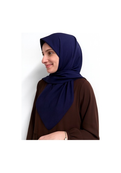 Bilenler Denim Kare Eşarp Kaymaz, Rahat Ve Şık Kullanım Lacivert