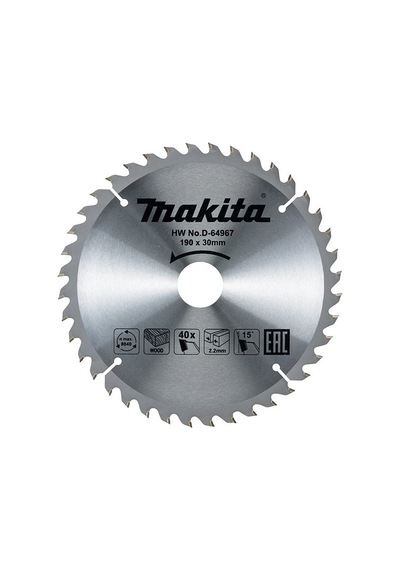 Makita D-64967 Daire Testere 40 Diş 190X30 MM