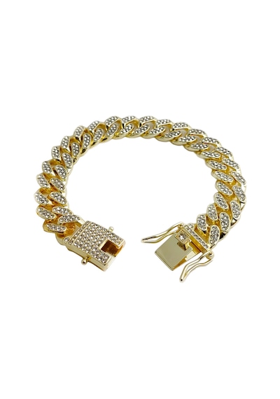 Ehediye Chavin 12 Mm. Kalın Gold Aloy Taşlı Erkek Bileklik Ed93Sr Ehediye Chavin 12 Mm. Kalın Gold Aloy Taşlı Erkek Bileklik Ed93Sr