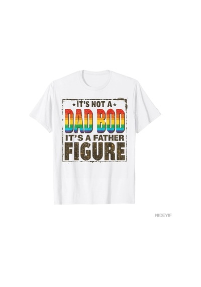 Tarzsokak Retro It's Not A Dad Bod It's A Father Figure Babalar Günü Tişörtü Erkekler Kadınlar İçin %10 Beyaz