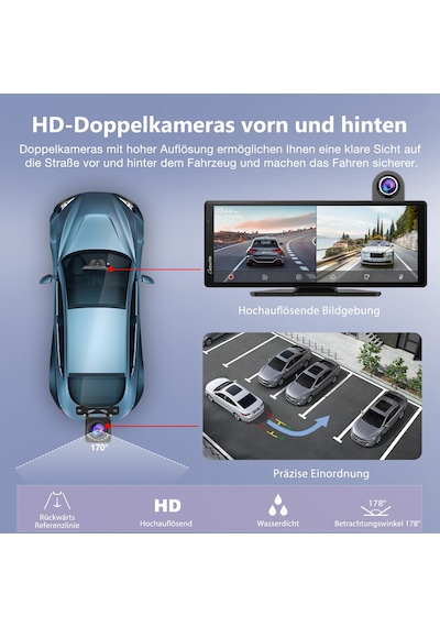 Carpurıde Kablosuz Carplay Ve Araç Kameralı Android Auto - 10,26" Hd Ips Araç Dokunmatik Ekranı, 4k Ön Ve 1080p Arka Kamera, Döngü Kayıt, Bluetooth Ses, Ayna Bağlantısı, Gps, Siri Carpurıde Kablosuz Carplay Ve Araç Kameralı Android Auto - 10,26" Hd Ips Araç Dokunmatik Ekranı, 4k Ön Ve 1080p Arka Kamera, Döngü Kayıt, Bluetooth Ses, Ayna Bağlantısı, Gps, Siri