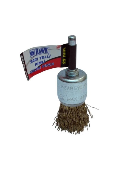 Mey İthalat Hawk 10143 12 Mm Sarı Telli Pimli Kalem Fırça