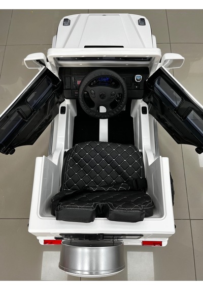Brabus Özel Plaka Hediyeli Akülü Araba 0-6 Yaş Uzaktan Kumandalı Beyaz