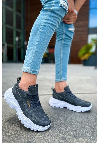 Ch089 Cbt Low Top Lace Up Erkek Ayakkabı Antrasıt Gri