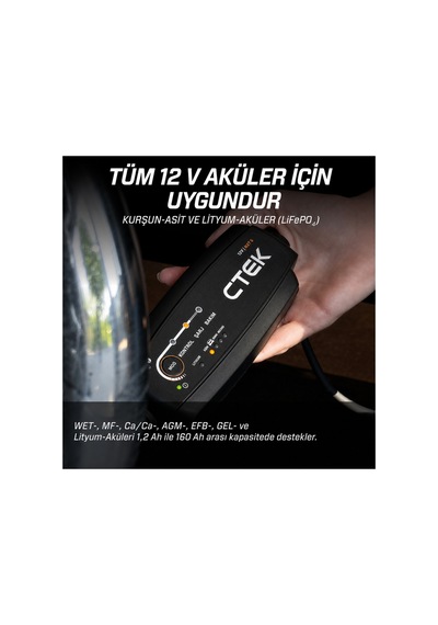 Nxt 5 Akıllı Akü Şarj Cihazı 12v 5a, Kurşun Asit Ve Lifepo₄ Lityum Akü Uyumlu, Agm Optimizasyonu
