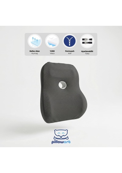 Visko Sırt Minderi Bel Yastığı Ergonomik Bel Desteği Diğer