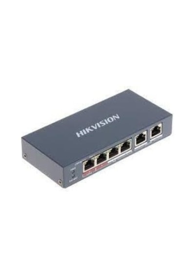 Hikvision DS-3E0106P-E-M 4 Portlu 10-100 4 Port Poe 35 W Hızlı İnternet Switch