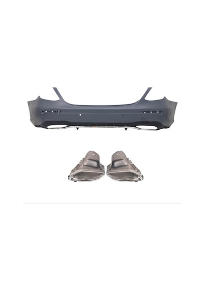 Mercedes W213 İçin Uyumlu E Serisi OEM AMG Arka Tampon & Egzoz Seti