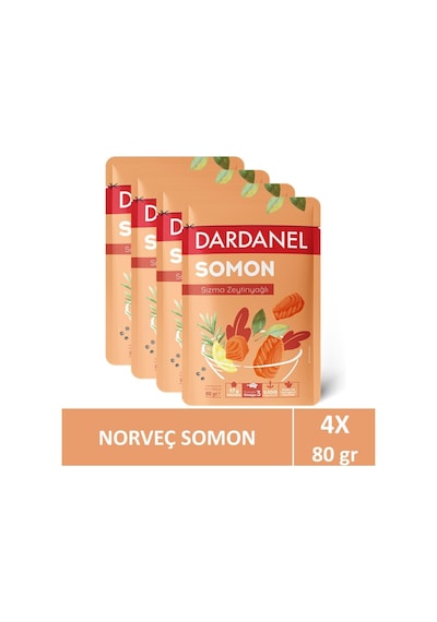 Dardanel Zeytinyağlı Somon Poşet 80 Gr 4 Adet
