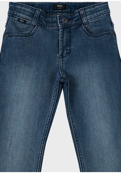 Hugo Boss Çocuk Kot Pantolon 24710/z07 Stone Mavi