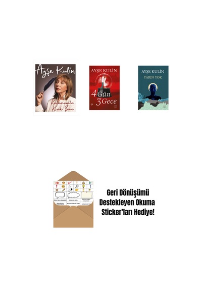 Kalemimle Kırk Sene Ciltli + 4 Gün 3 Gece + Yarın Yok + Okuma Sticker'ları