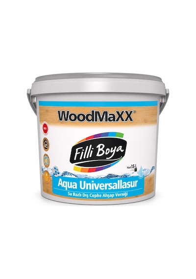 Filli Boya Aqua Universallasur Su Bazlı Dış Cephe Ahşap Verniği 2.5 Lt Chestnut