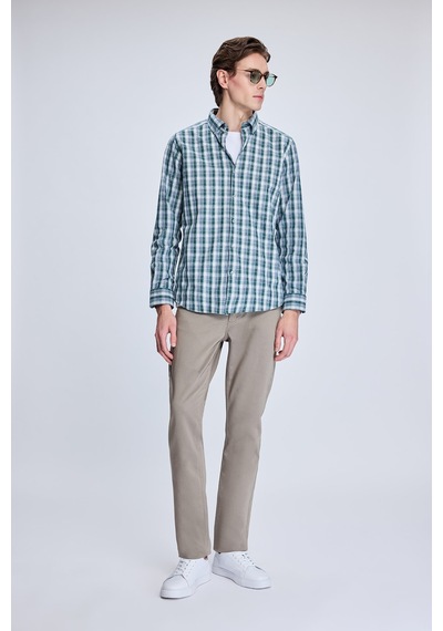 Hatemoğlu Haki Slim Fit Kareli Düğmeli Yaka Uzun Kollu Pamuklu Gömlek 19151010014a 251 1964072 Haki Hatemoğlu Haki Slim Fit Kareli Düğmeli Yaka Uzun Kollu Pamuklu Gömlek 19151010014a 251 1964072 Haki