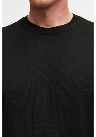D'S Damat Ds Damat Regular Fit Siyah Düz Örgü Kazak 7hf062432004m Çok Renkli
