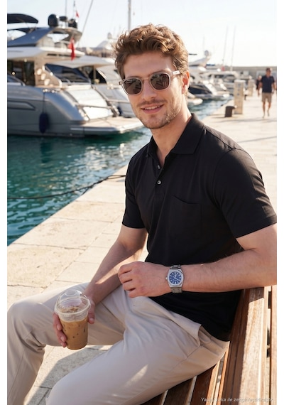 Buratti Pamuklu Regular Fit Göğüs Cepli Düğmeli Polo T Shirt Erkek Polo T Shirt 4565001 Siyah Buratti Pamuklu Regular Fit Göğüs Cepli Düğmeli Polo T Shirt Erkek Polo T Shirt 4565001 Siyah