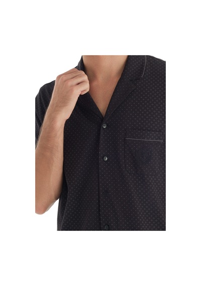 Erkek Pijama Takımı 40700 - Siyah Siyah