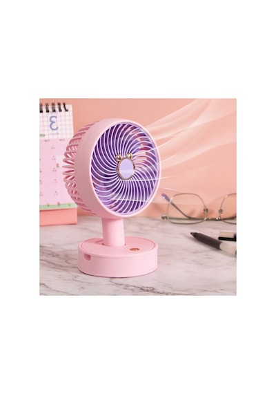 Mini El Fan Masaüstü Yeni Nesil Vantilatör 3 Kademeli Masaüstü Fan Şarjlı Sogutucu