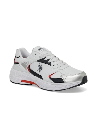 U.S. Polo Assn. Felix 4Pr Erkek Beyaz-Lacivert-Kırmızı Sneaker Ayakkabı-Beyaz