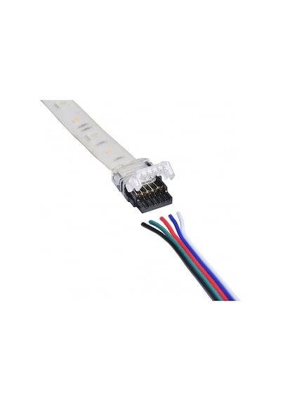 Led Şerit+Kablo Konnektörü-Ip65/54 Dış Mekan Bağlantı (10 Adet)