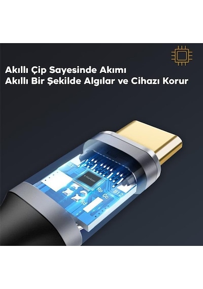 Polham 1mt 100w 5a 10gbps Type C Uzatma Kablosu, Şarj, Data Ve Görüntü Aktarmalı Çevirici Kablo