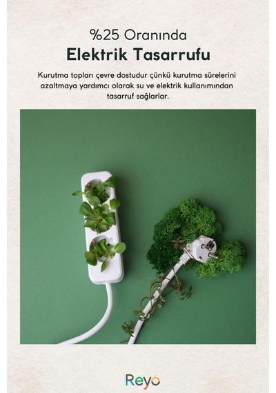 Yün Çamaşır Kurutma Makinası Topu 3 Adet Xl %100 Organik Renkli