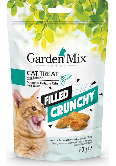 Gardenmıx - 689 - Somonlu İçı Dolgulu Kedı Ödülü 60 Gr X - Spt-gld - 6 Adet