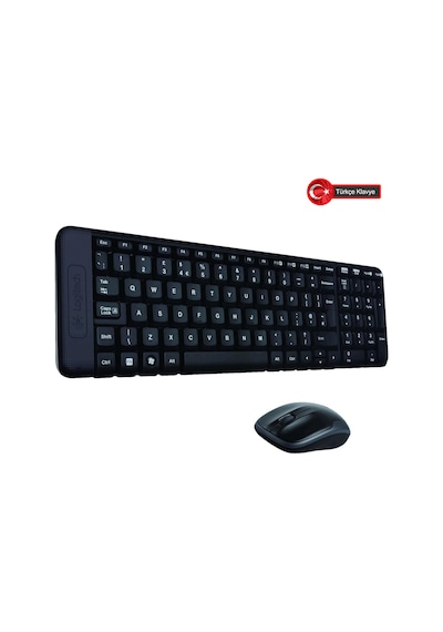 Logitech Mk220 920-003163 Kablosuz Türkçe Q Klavye/mouse Set Lazer