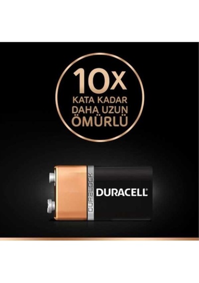 Duracell Alkalin 9 Volt Pil