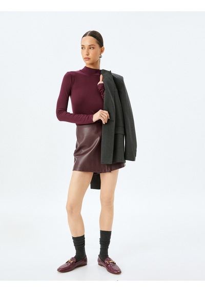 Koton Slim Fit Alttan Çıt Çıt Düğme Kapamalı Dik Yaka Viskon Uzun Kollu Body Bordo 5wak50224ek Bordo Koton Slim Fit Alttan Çıt Çıt Düğme Kapamalı Dik Yaka Viskon Uzun Kollu Body Bordo 5wak50224ek Bordo